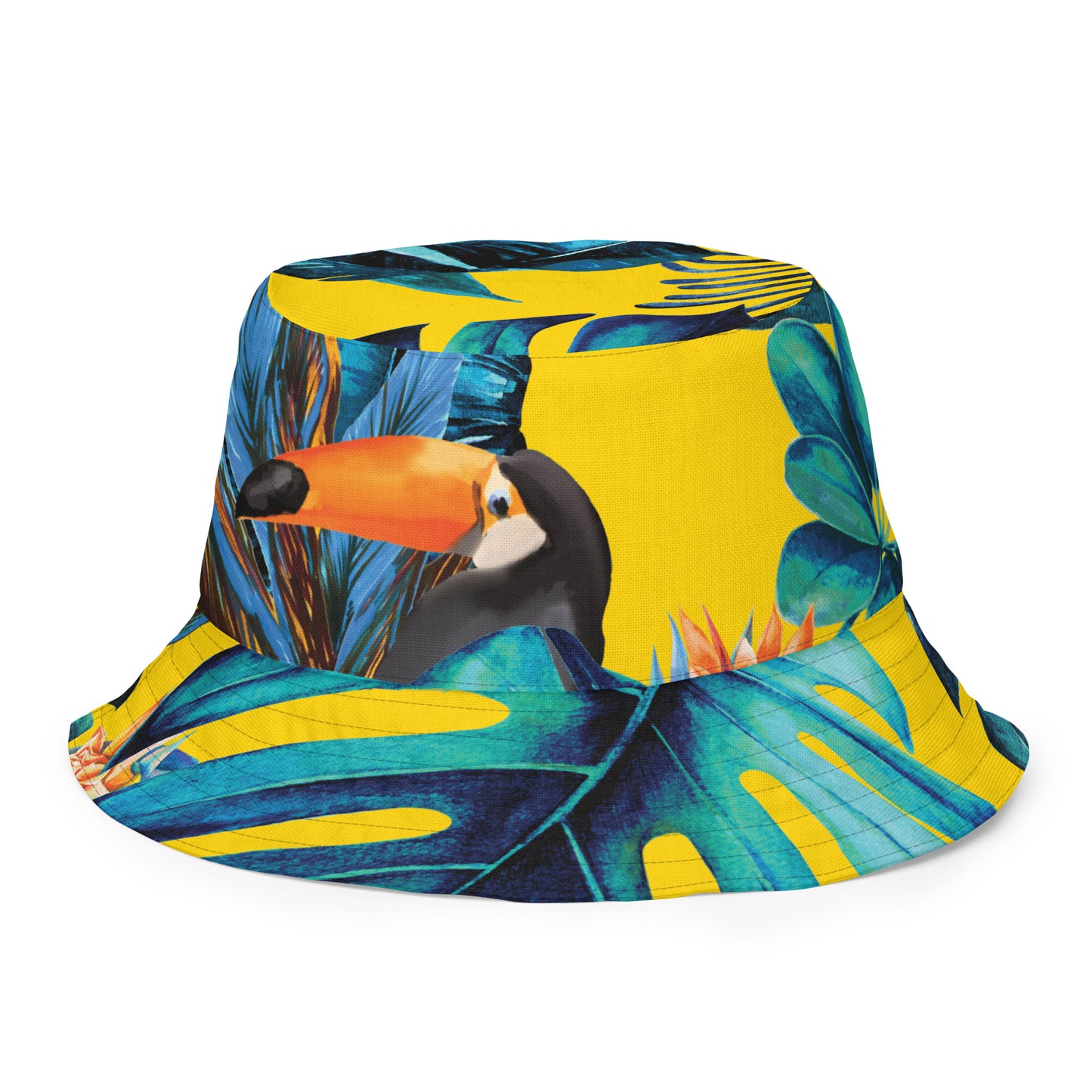 I.O.V-SPS23 Tropics Yellow Reversible bucket hat