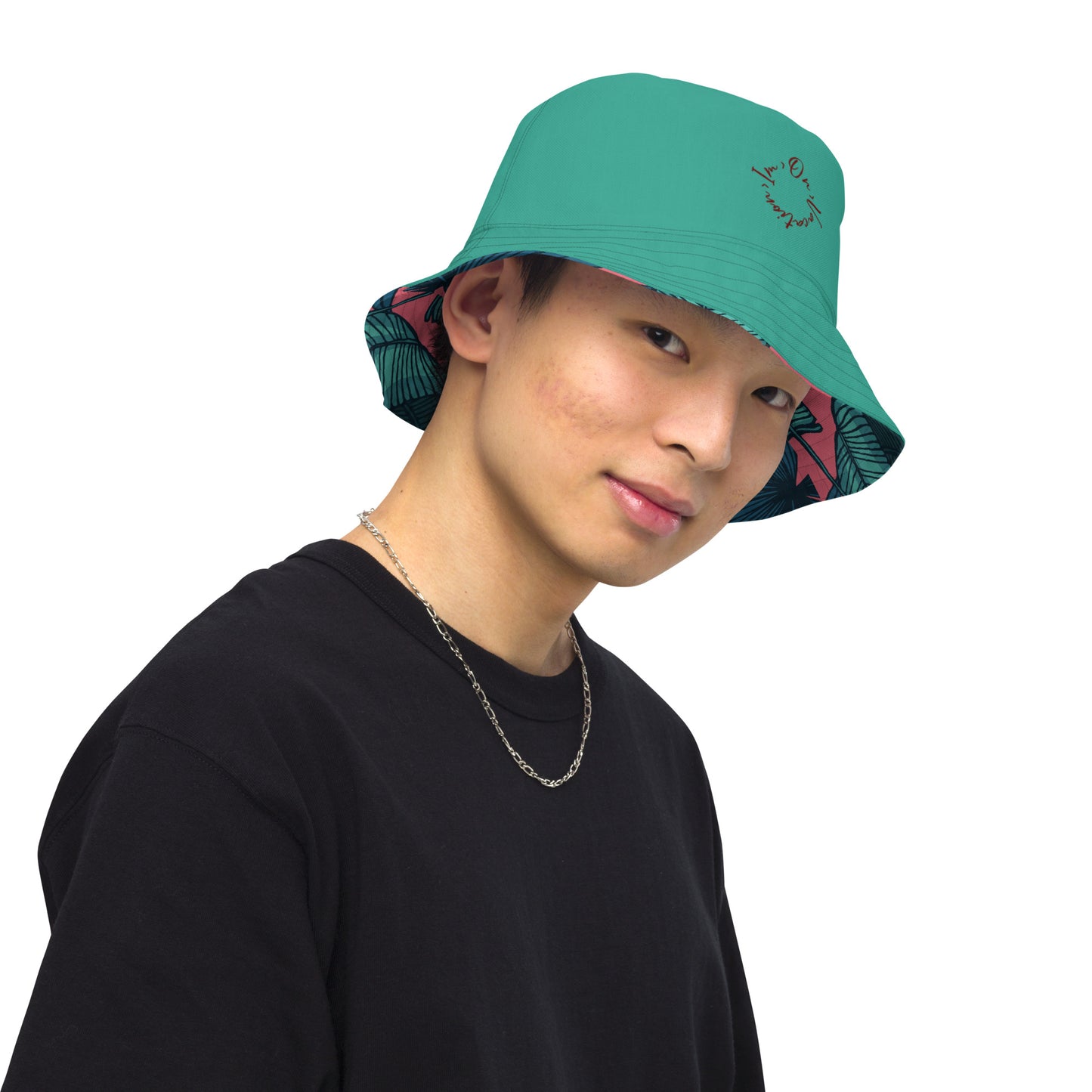 I.O.V-SPS24-Tropics Pink Reversible bucket hat