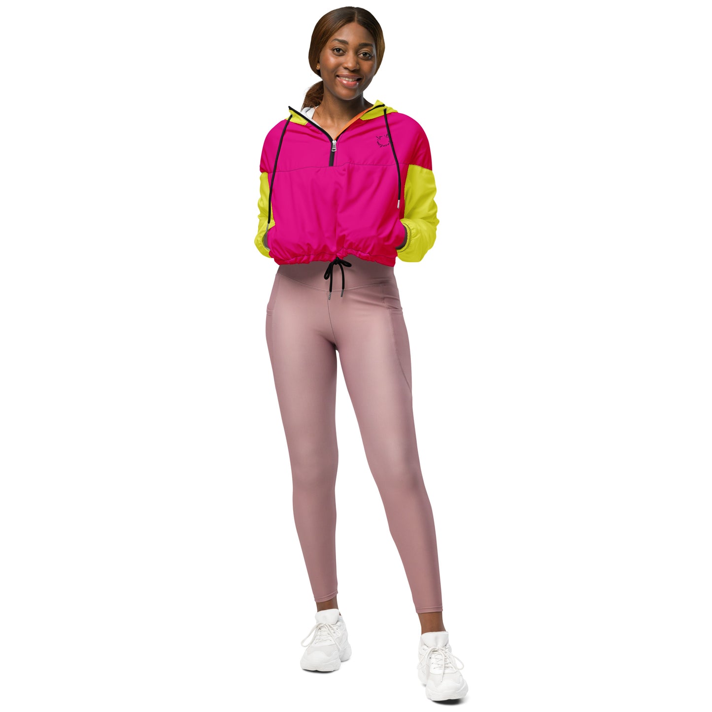 I.O.V-SPS23 Colorblock Women’s cropped windbreaker