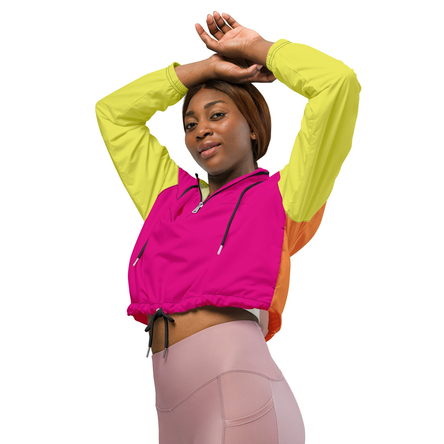 I.O.V-SPS23 Colorblock Women’s cropped windbreaker