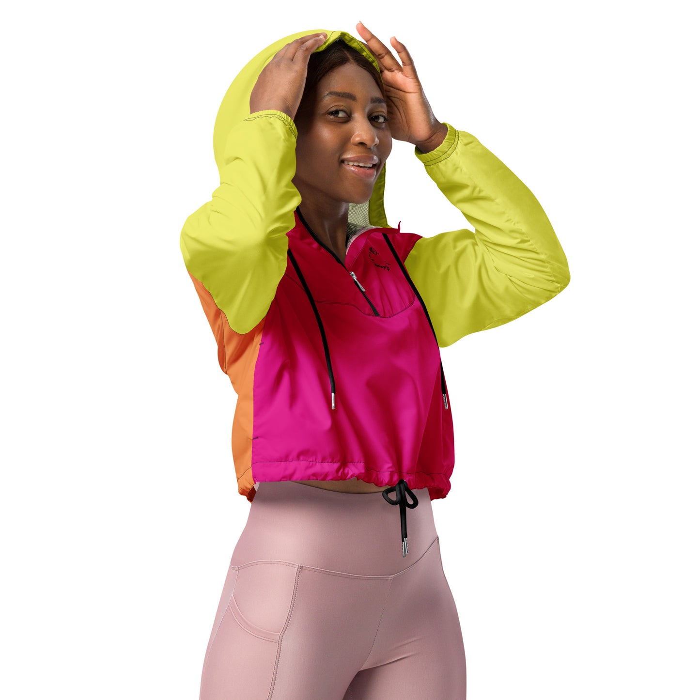 I.O.V-SPS23 Colorblock Women’s cropped windbreaker