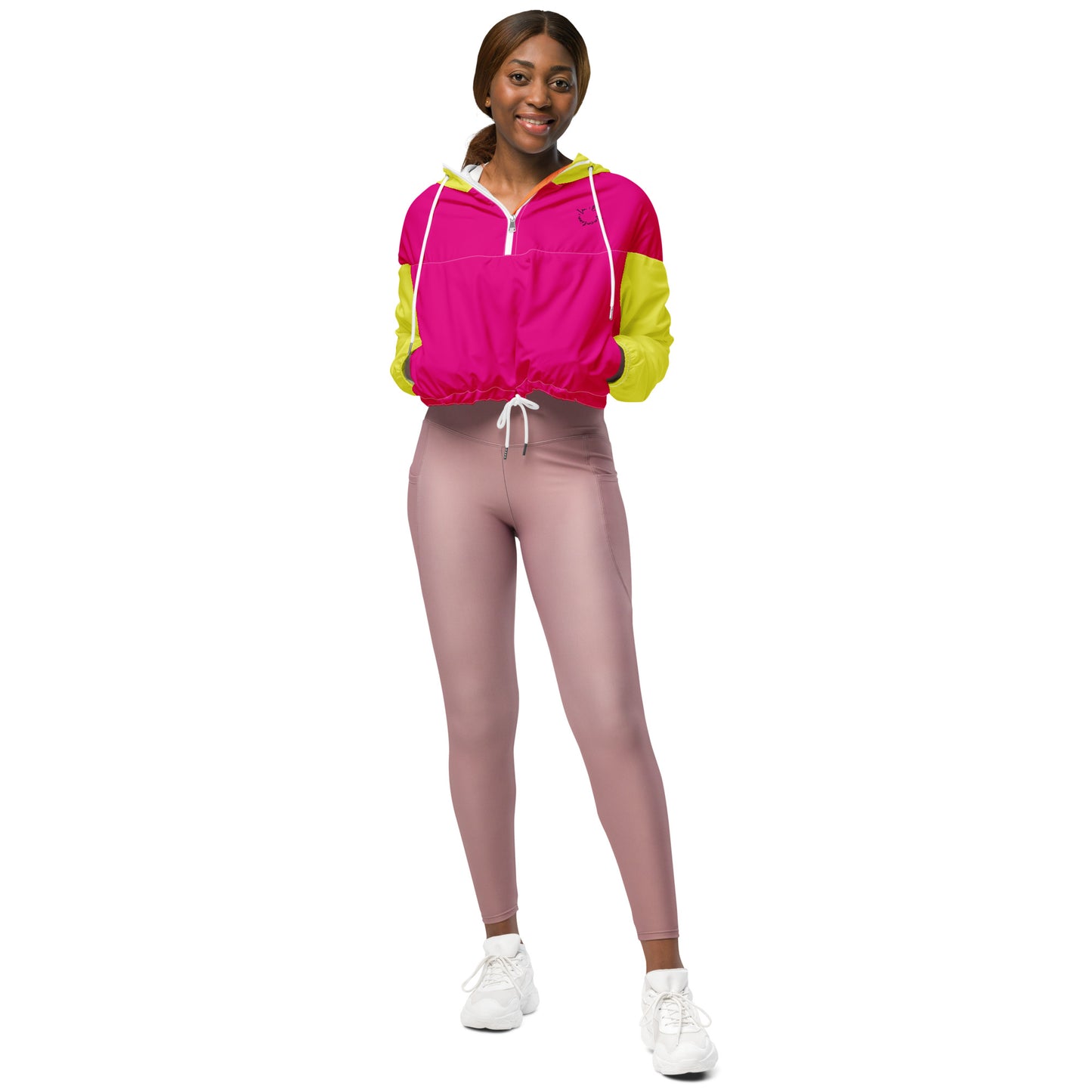 I.O.V-SPS23 Colorblock Women’s cropped windbreaker