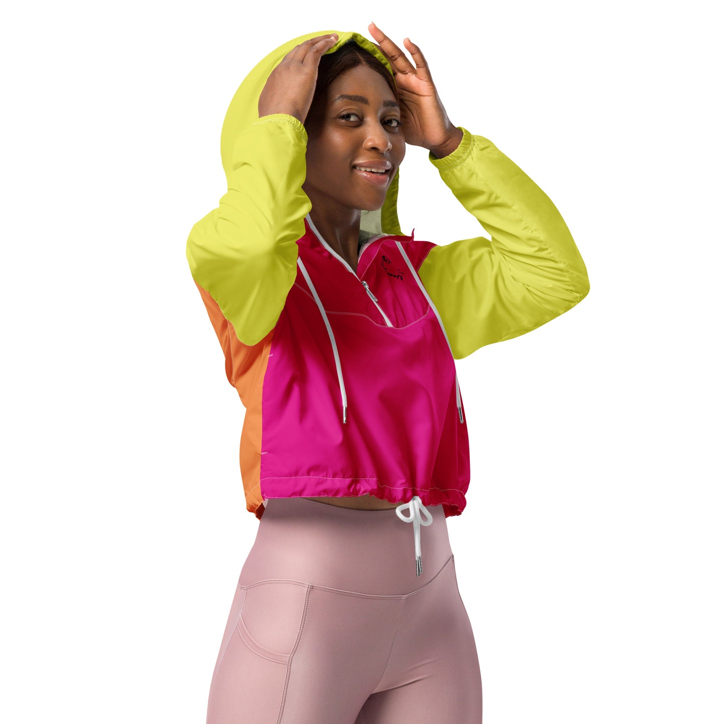 I.O.V-SPS23 Colorblock Women’s cropped windbreaker