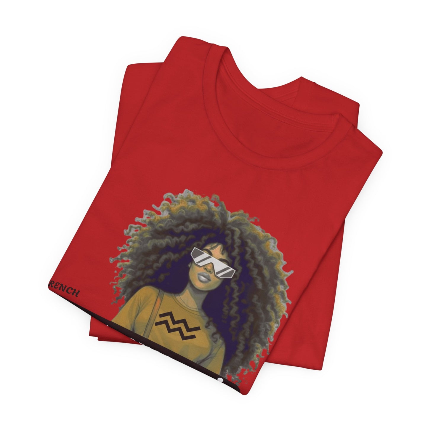 I.O.V-(Aquarius) Voyage Avec Moi Afro Travel Girl Graphic Tee