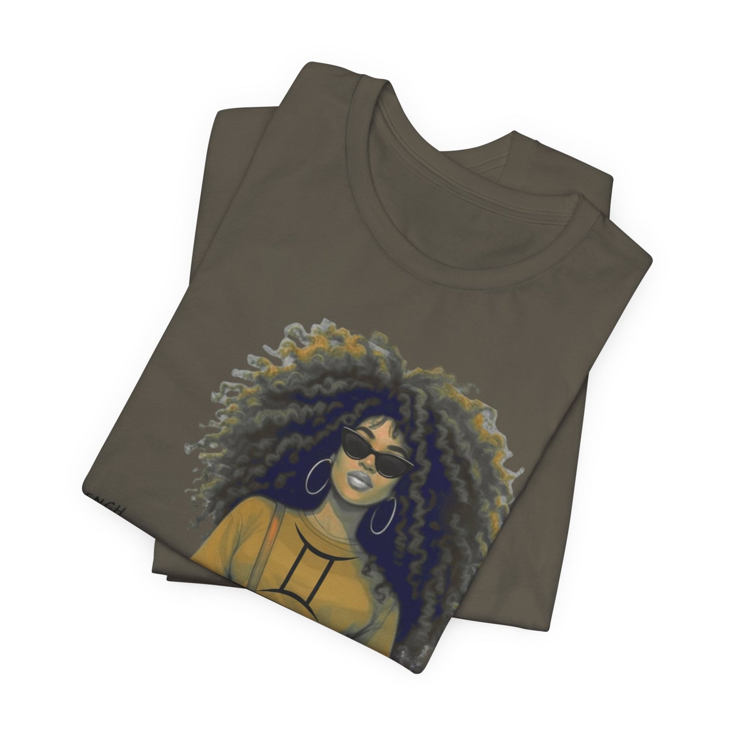 I.O.V-(Gemini) Voyage Avec Moi Afro Travel Girl Graphic Tee