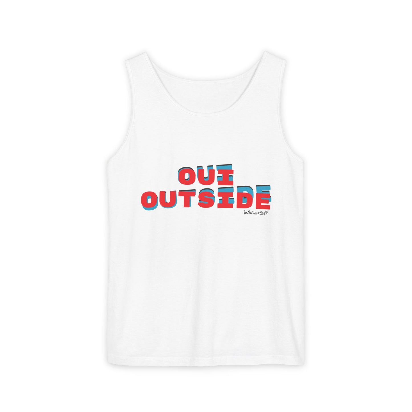 I.O.V-Oui(We) Outside Unisex Garment-Dyed Tank Top