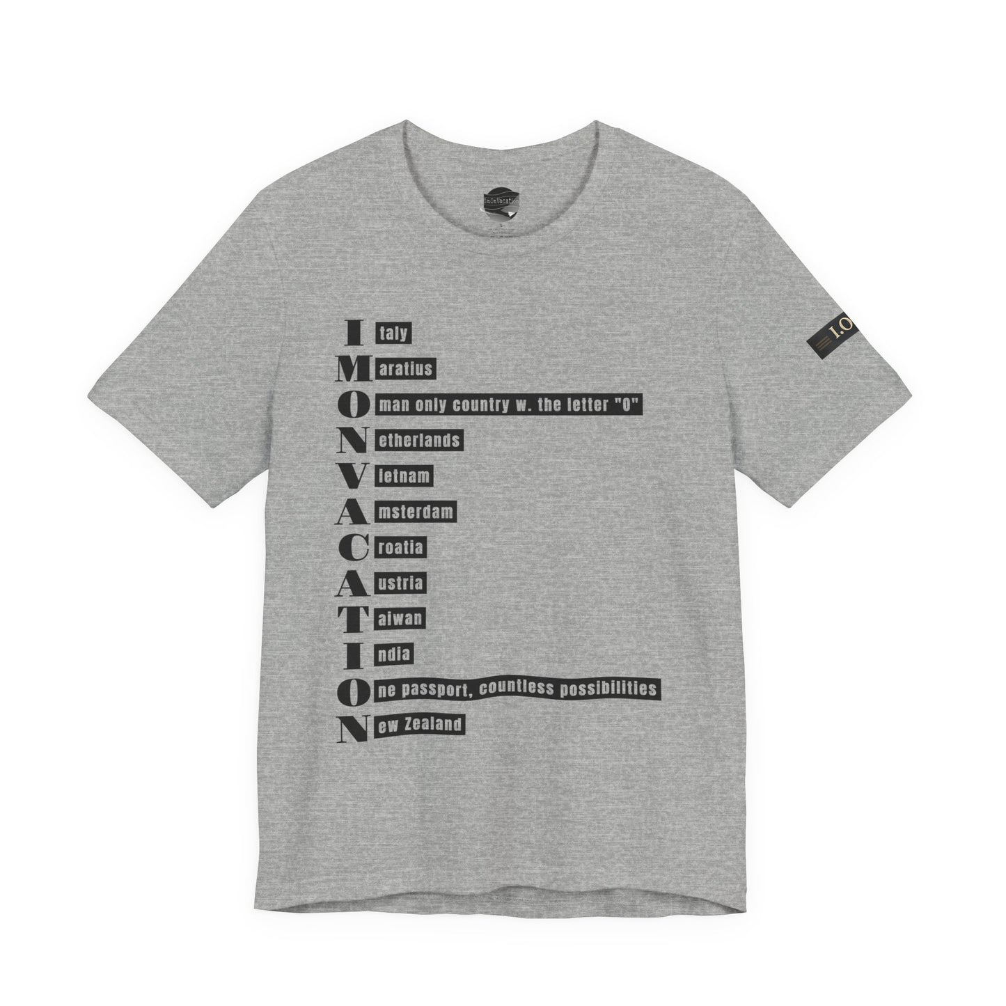I.O.V— Minimal Text Graphic T-Shirt