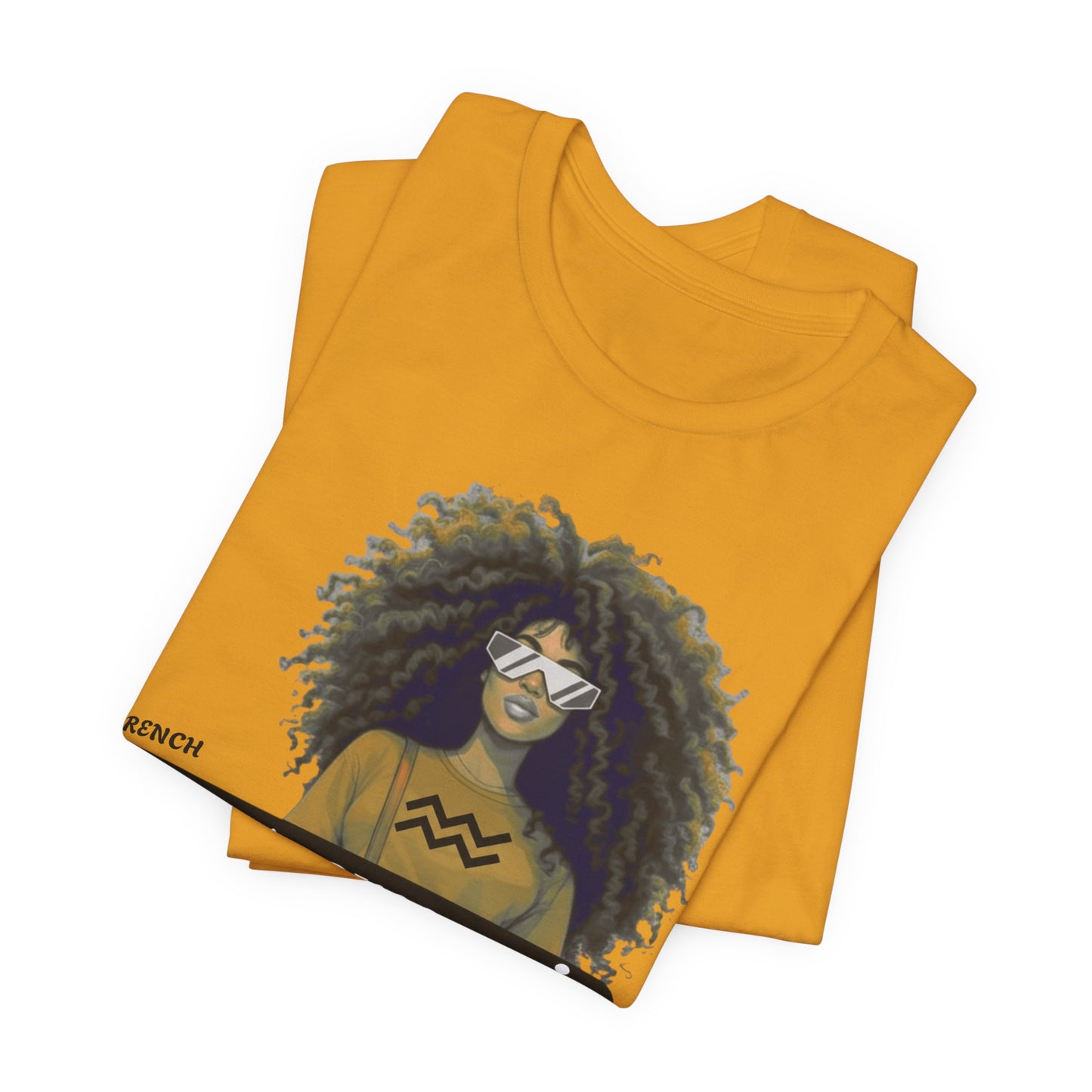 I.O.V-(Aquarius) Voyage Avec Moi Afro Travel Girl Graphic Tee