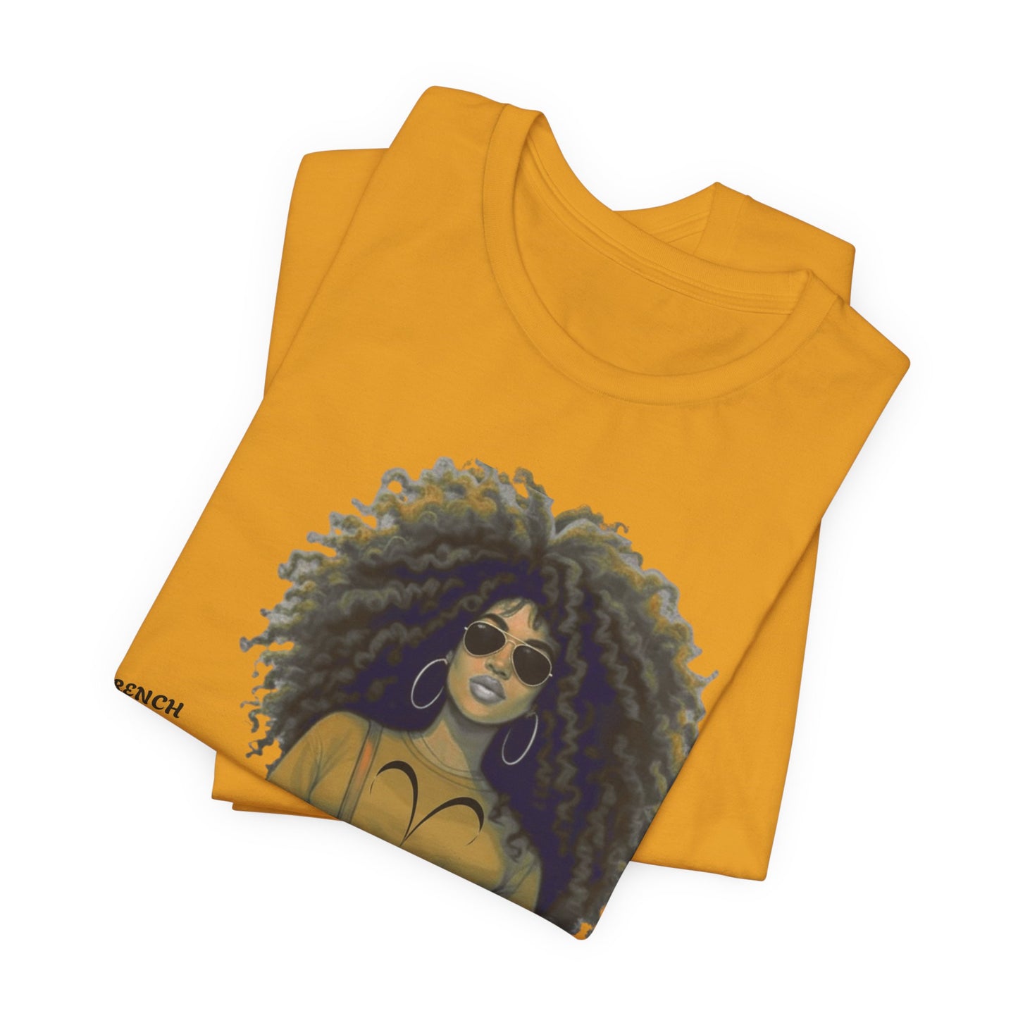 I.O.V-(Aries) Voyage Avec Moi Afro Travel Girl Graphic Tee
