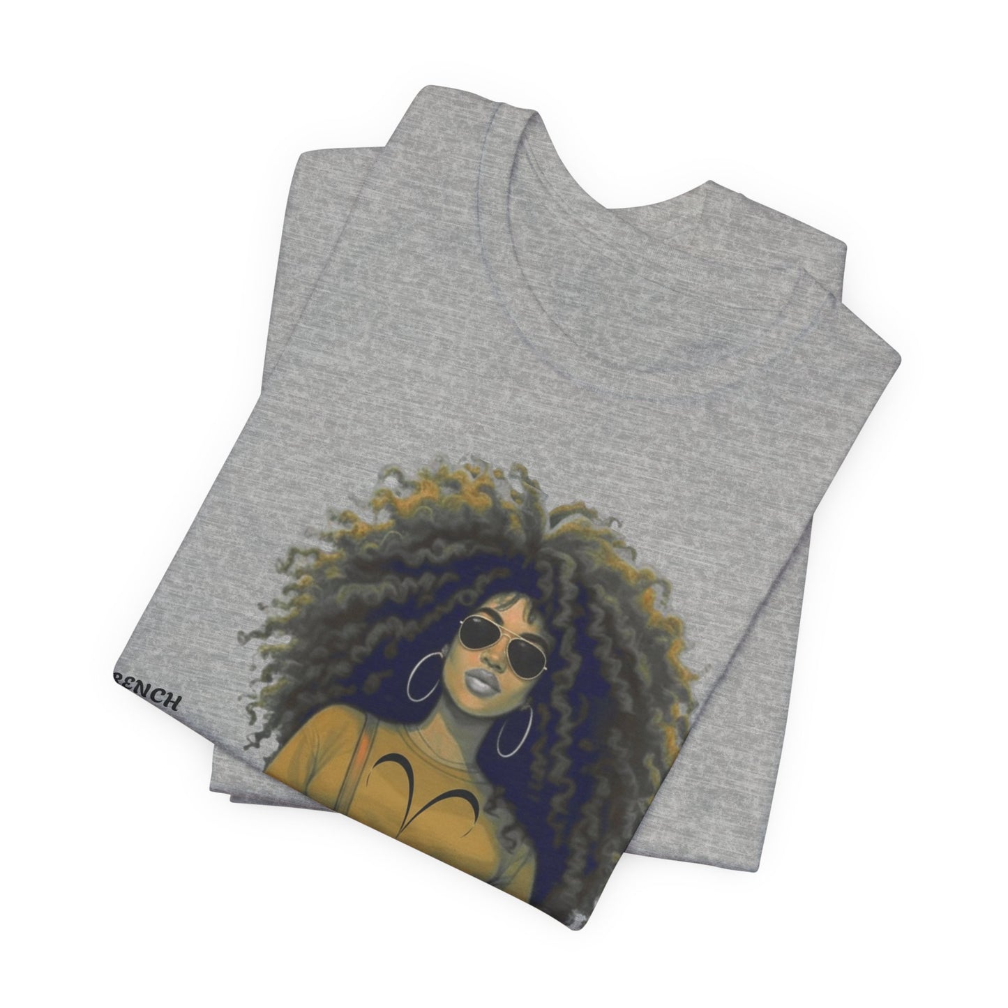 I.O.V-(Aries) Voyage Avec Moi Afro Travel Girl Graphic Tee