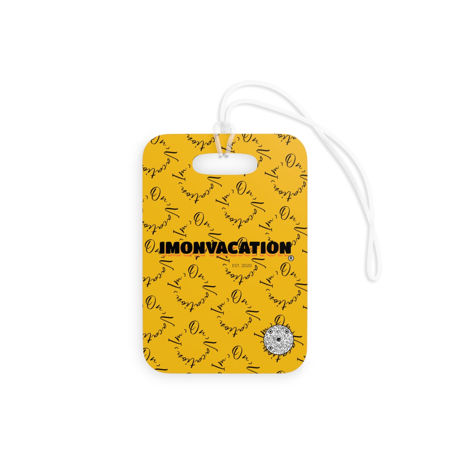 I.O.V-SPS23 Yellow Luggage Tag