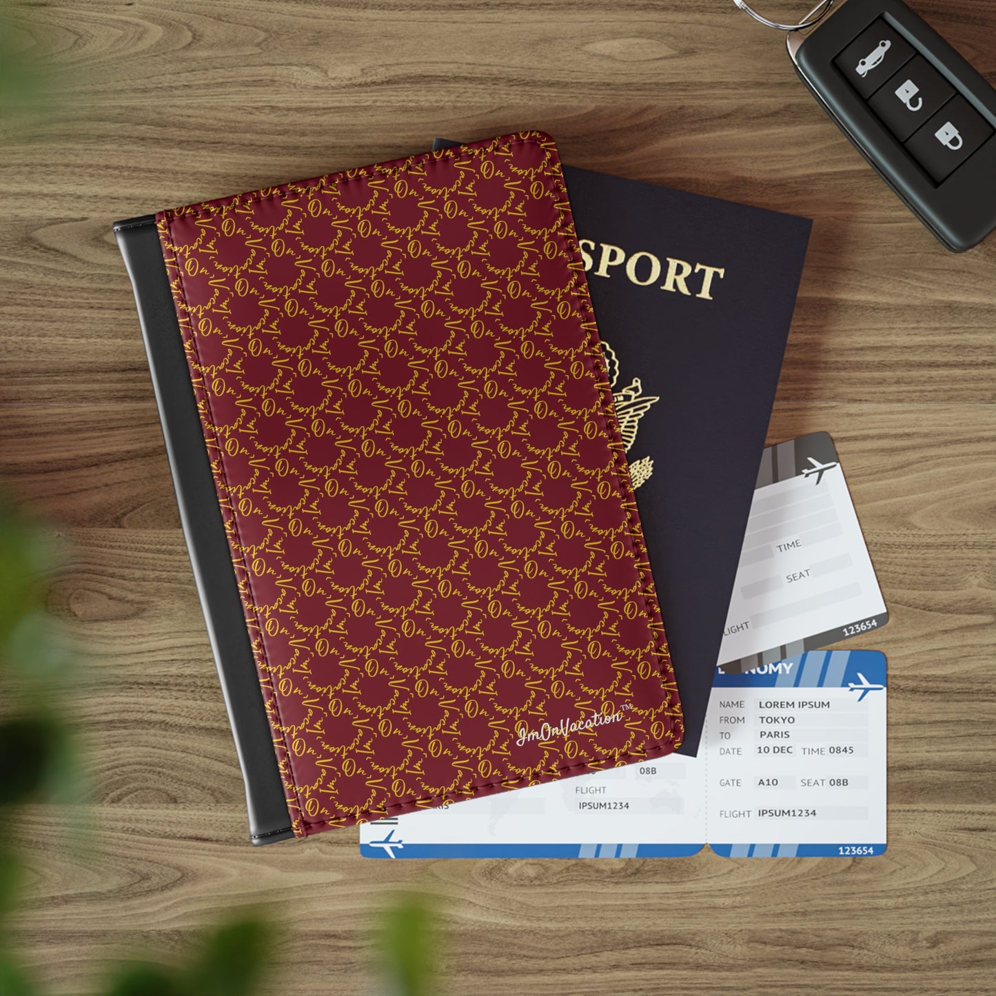 I.O.V-Royalty Burgundy Passport Cover