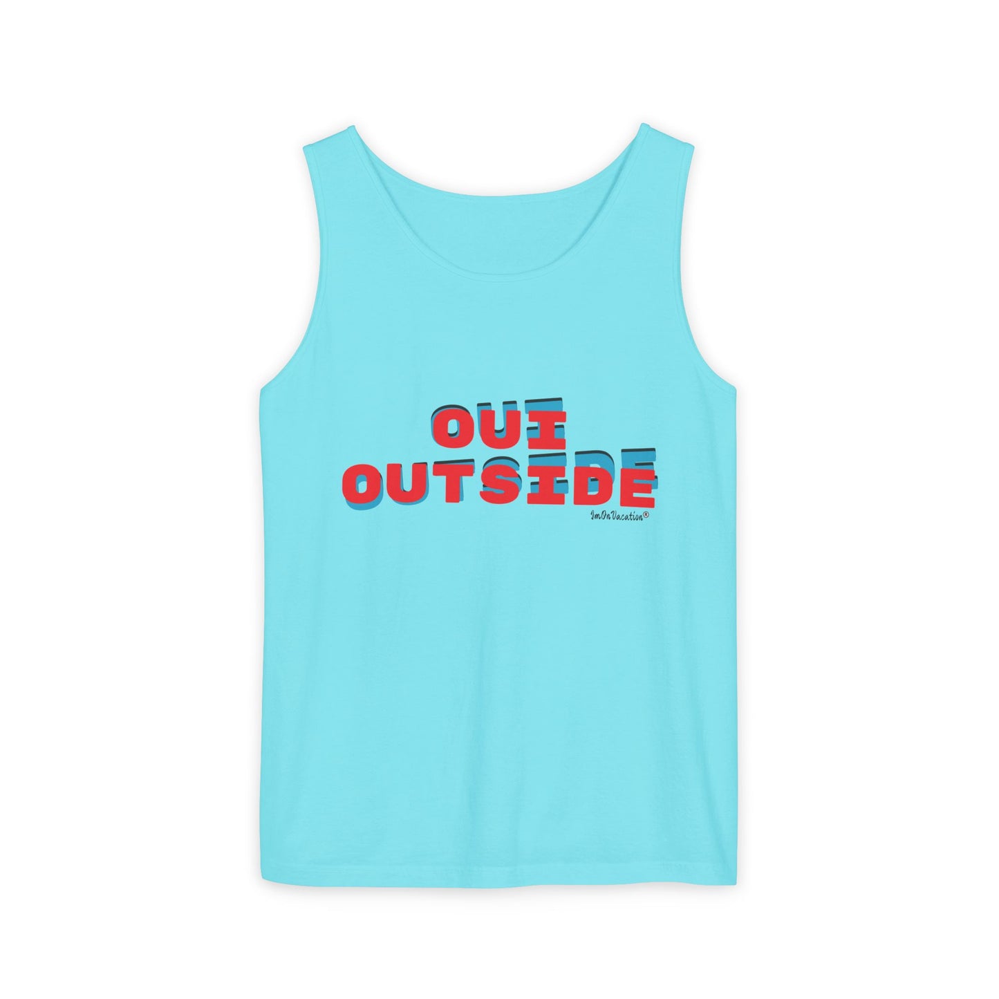 I.O.V-Oui(We) Outside Unisex Garment-Dyed Tank Top