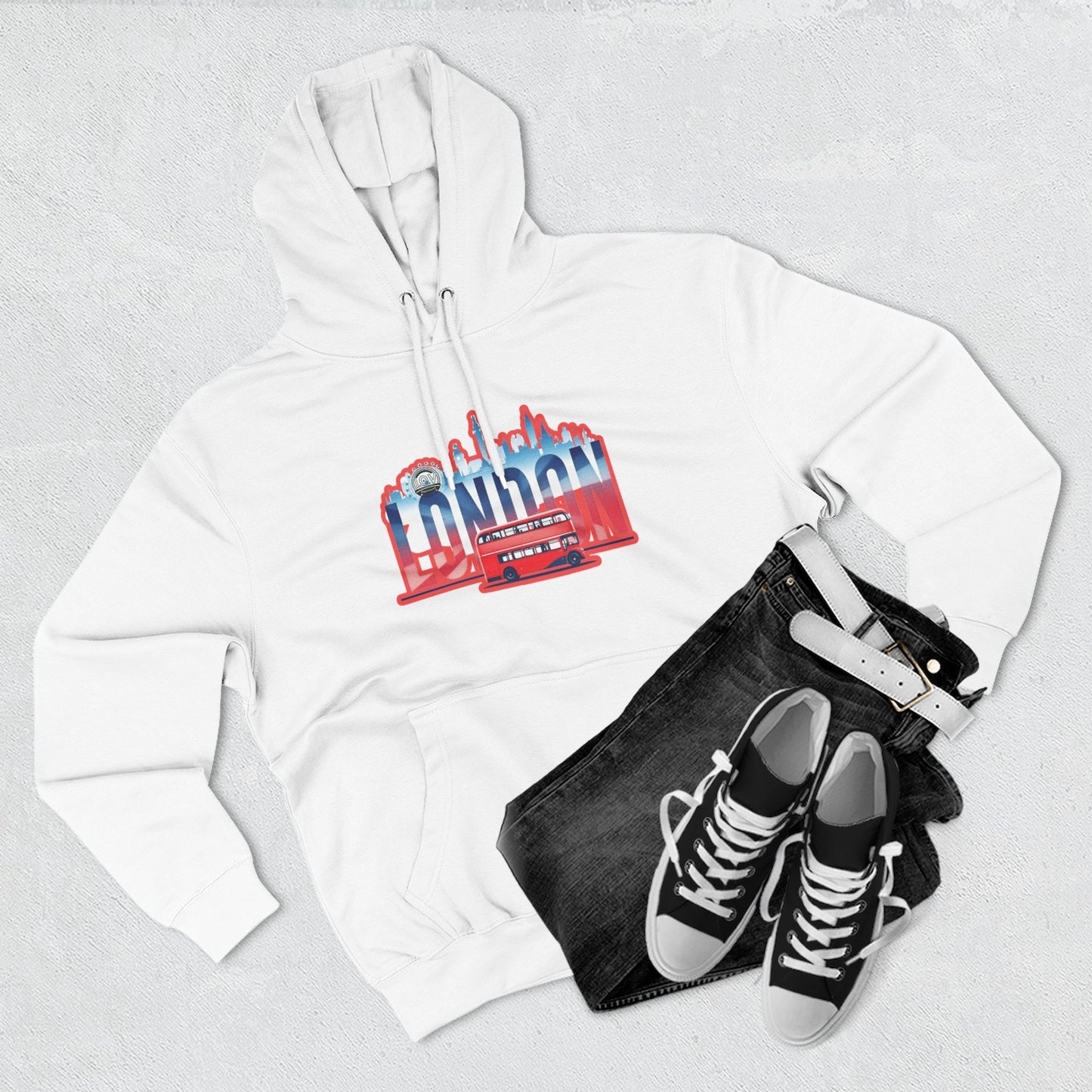 I.O.V-London (LHR) Vintage-Inspired Fleece Hoodie