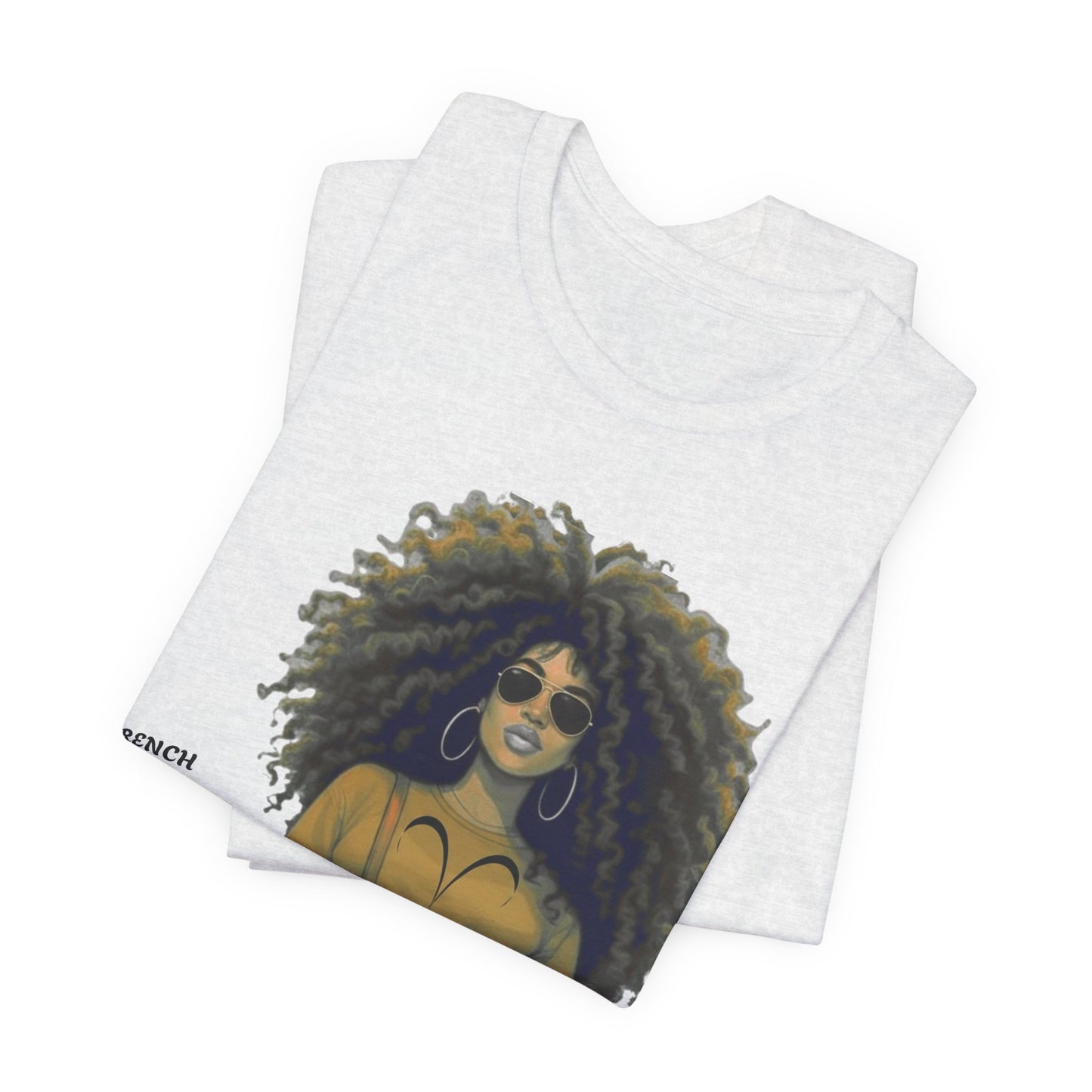 I.O.V-(Aries) Voyage Avec Moi Afro Travel Girl Graphic Tee