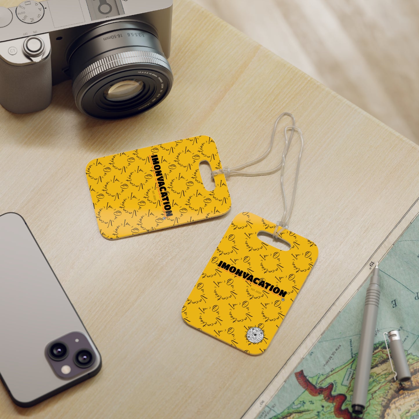 I.O.V-SPS23 Yellow Luggage Tag