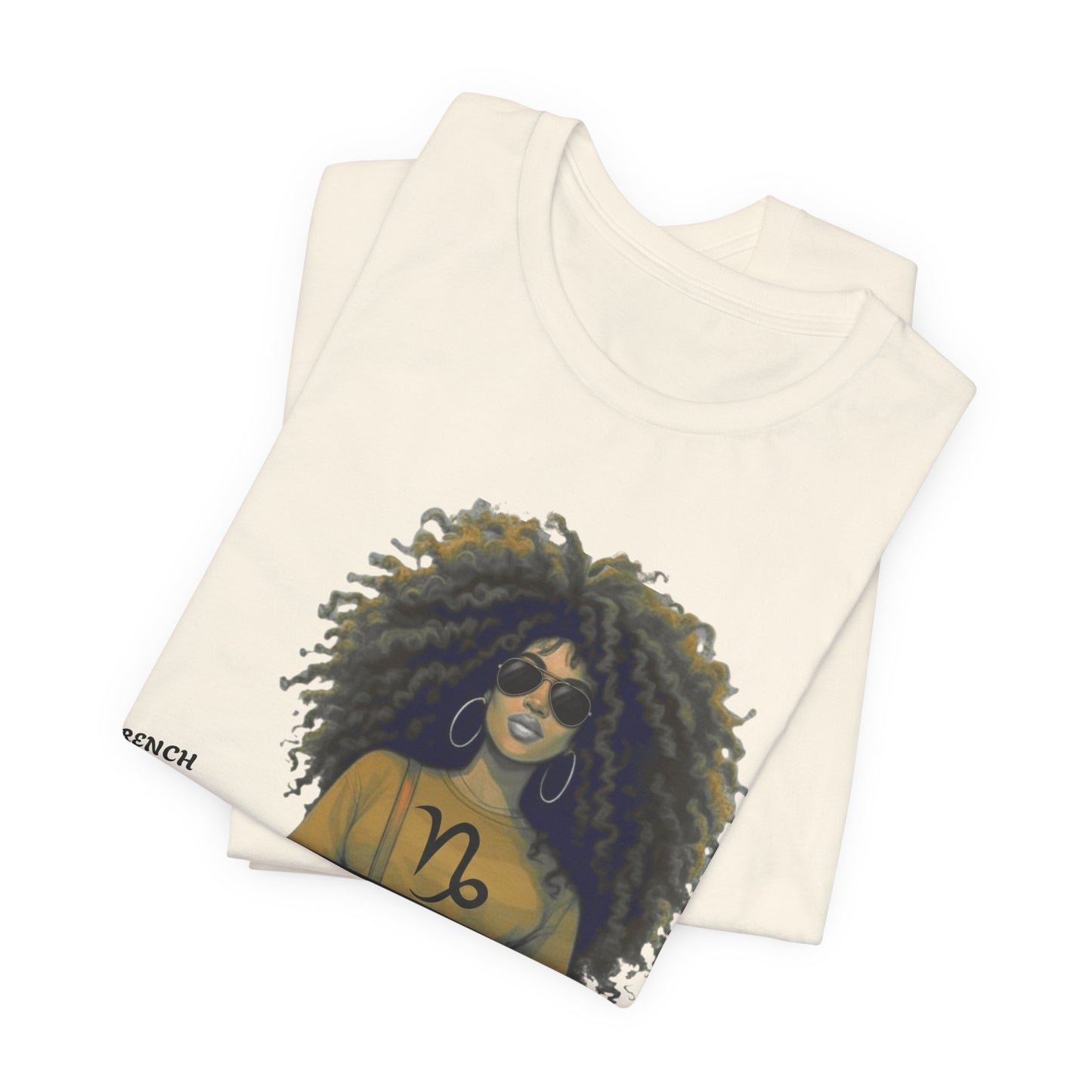 I.O.V-(Capricorn) Voyage Avec Moi Afro Travel Girl Graphic Tee