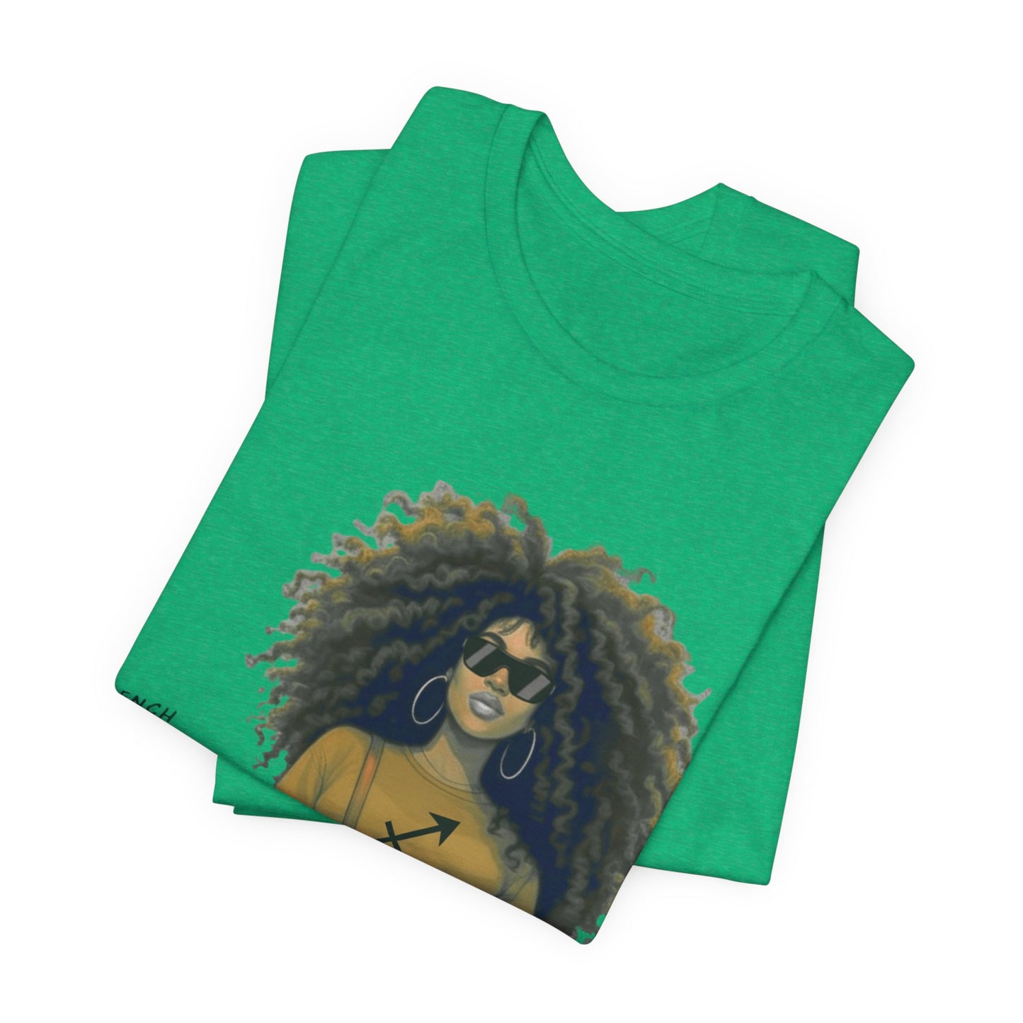 I.O.V-(Sagittarius) Voyage Avec Moi Afro Travel Girl Graphic Tee