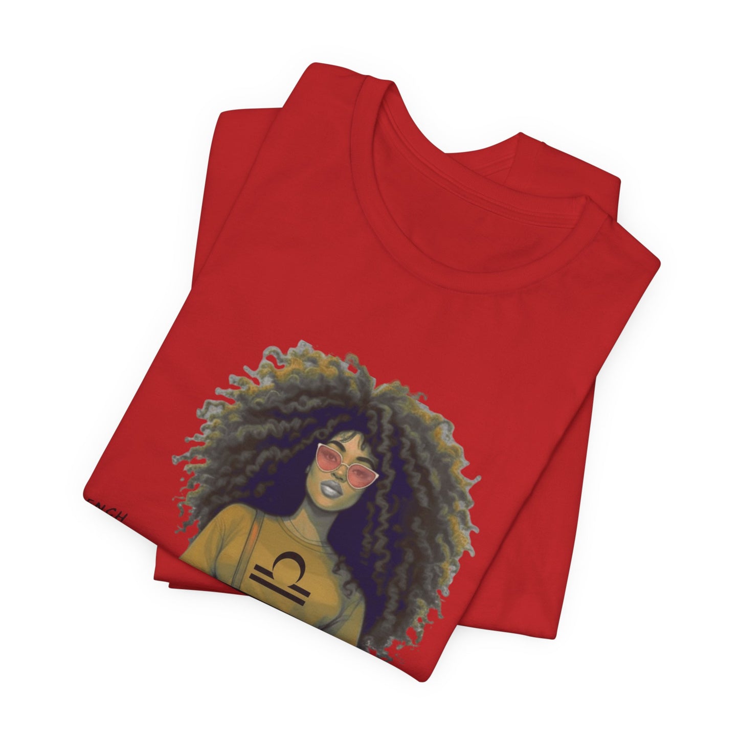 I.O.V-(Libra) Voyage Avec Moi Afro Travel Girl Graphic Tee