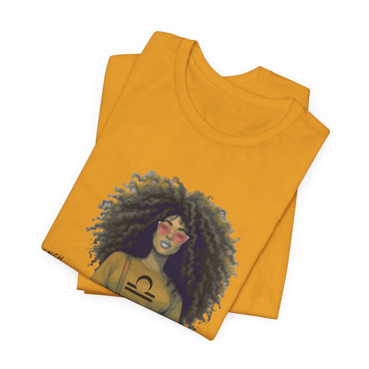I.O.V-(Libra) Voyage Avec Moi Afro Travel Girl Graphic Tee