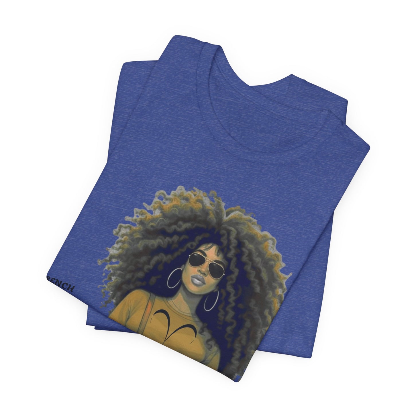 I.O.V-(Aries) Voyage Avec Moi Afro Travel Girl Graphic Tee