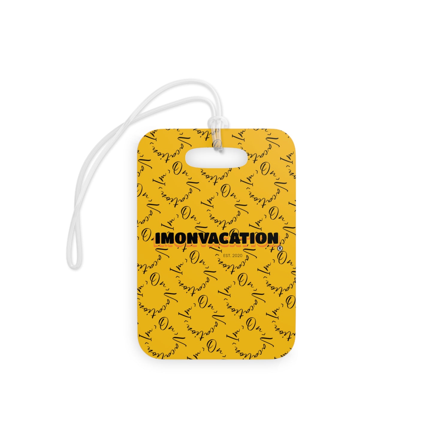 I.O.V-SPS23 Yellow Luggage Tag