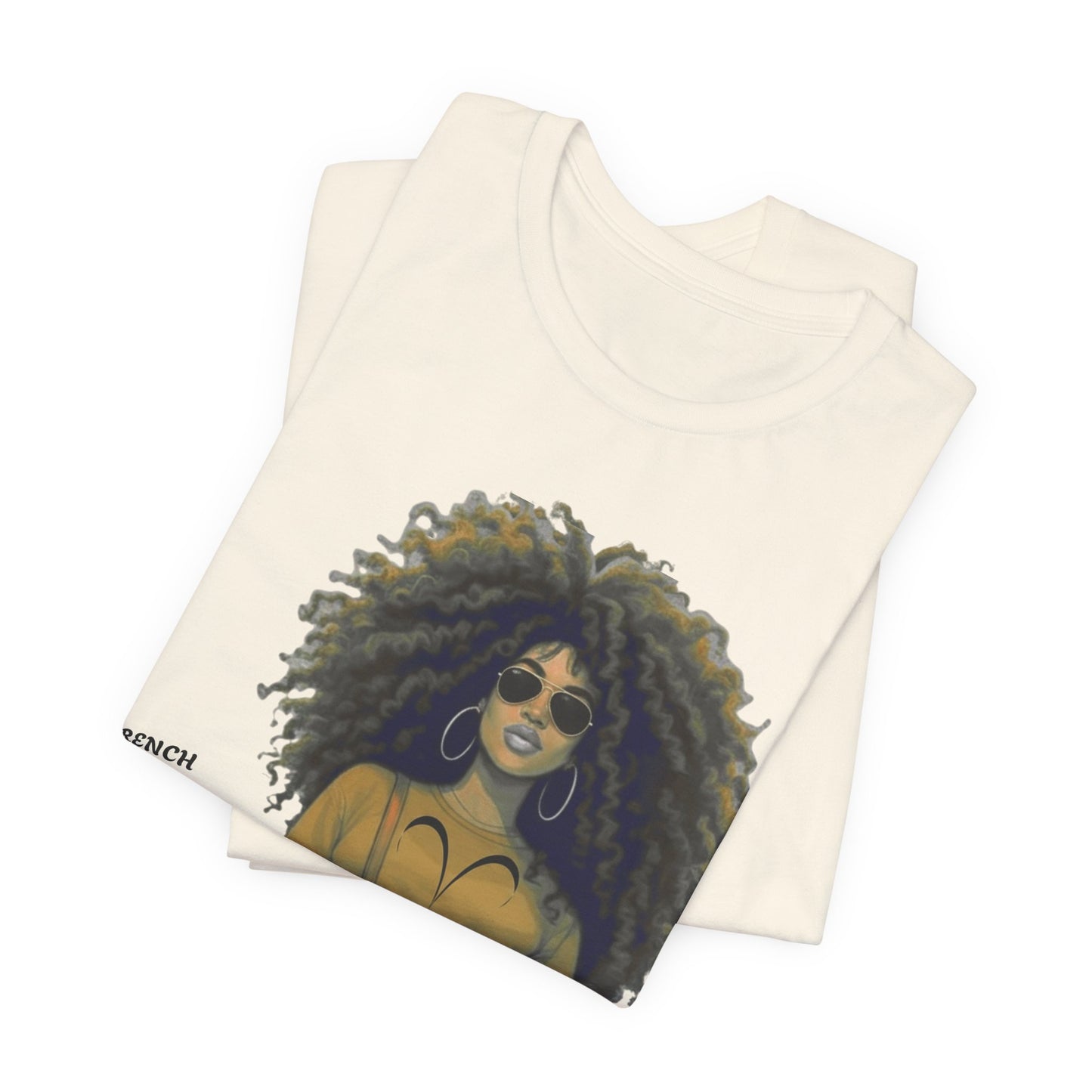 I.O.V-(Aries) Voyage Avec Moi Afro Travel Girl Graphic Tee