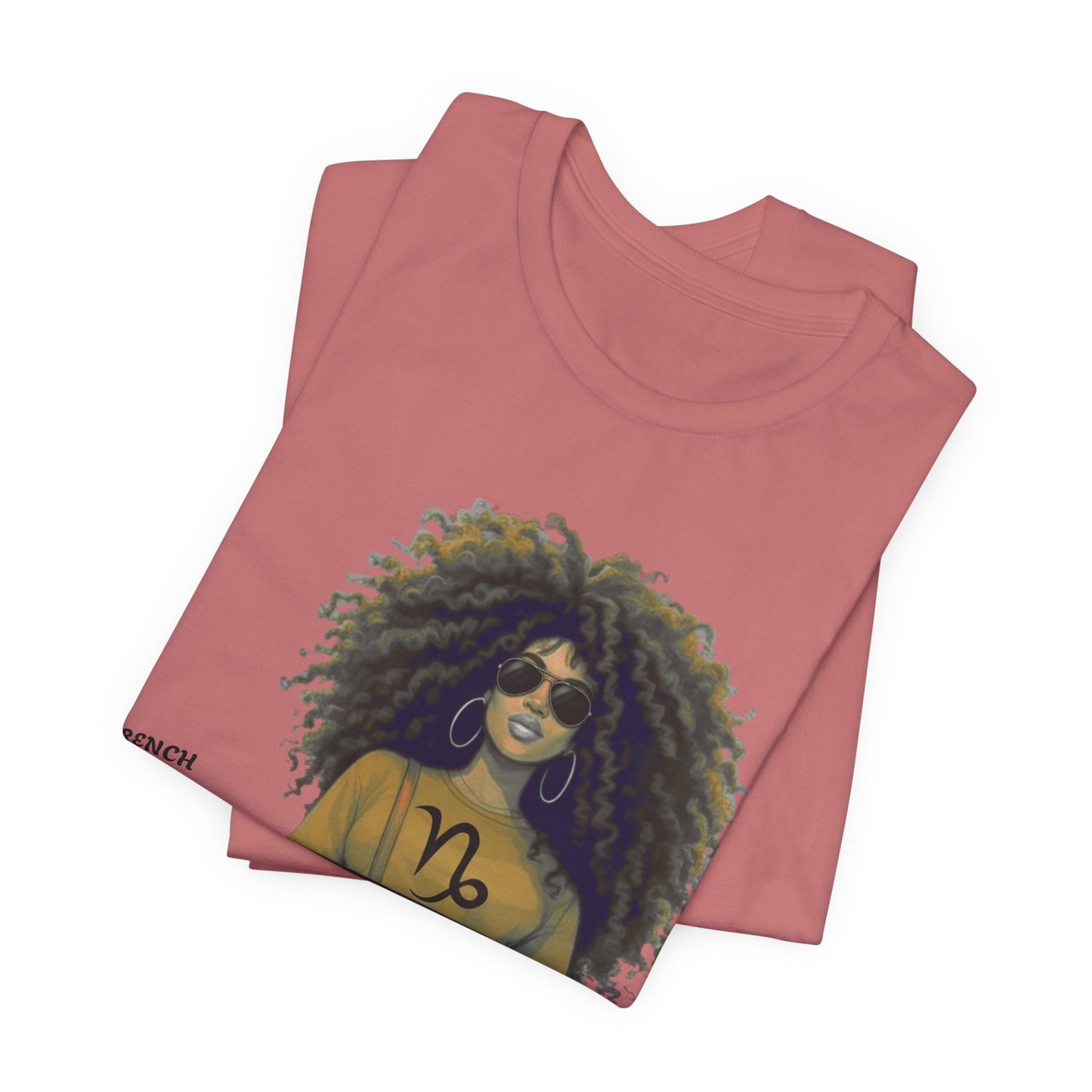 I.O.V-(Capricorn) Voyage Avec Moi Afro Travel Girl Graphic Tee