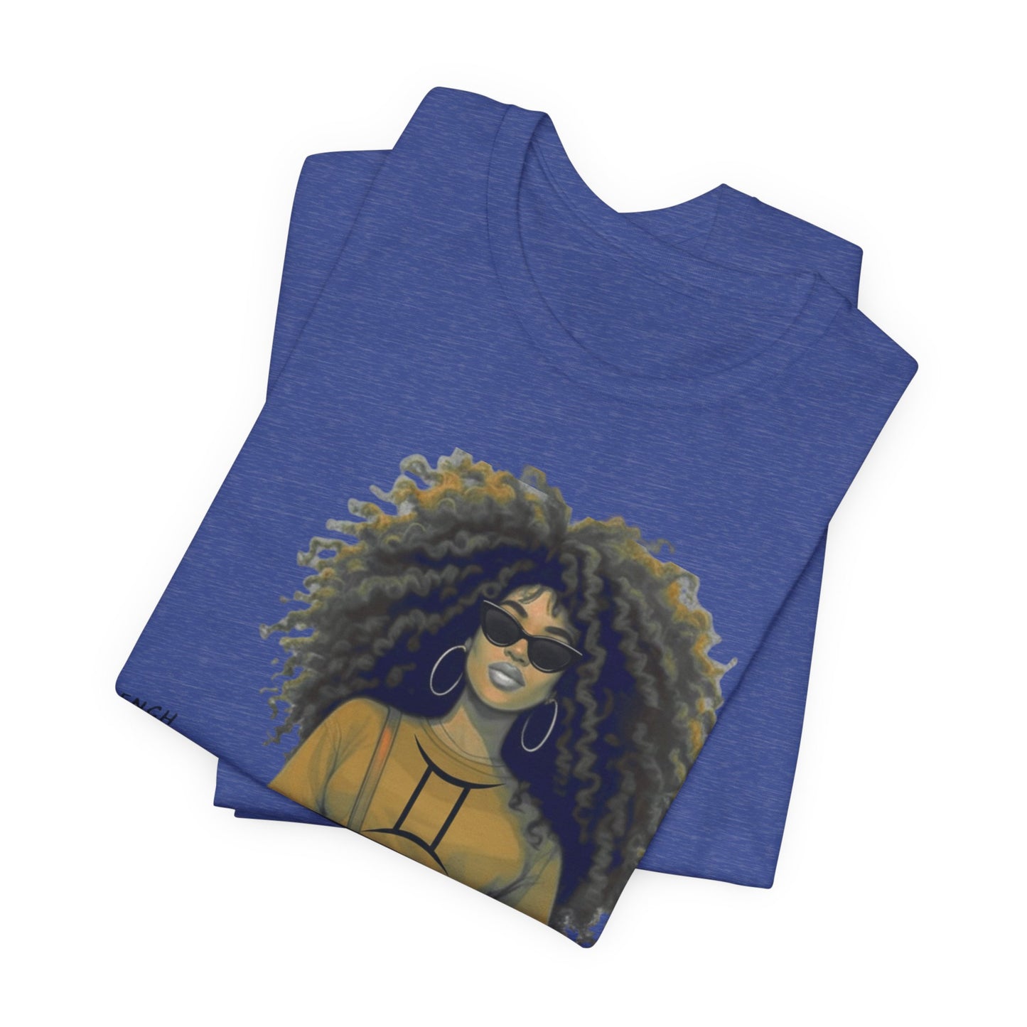 I.O.V-(Gemini) Voyage Avec Moi Afro Travel Girl Graphic Tee