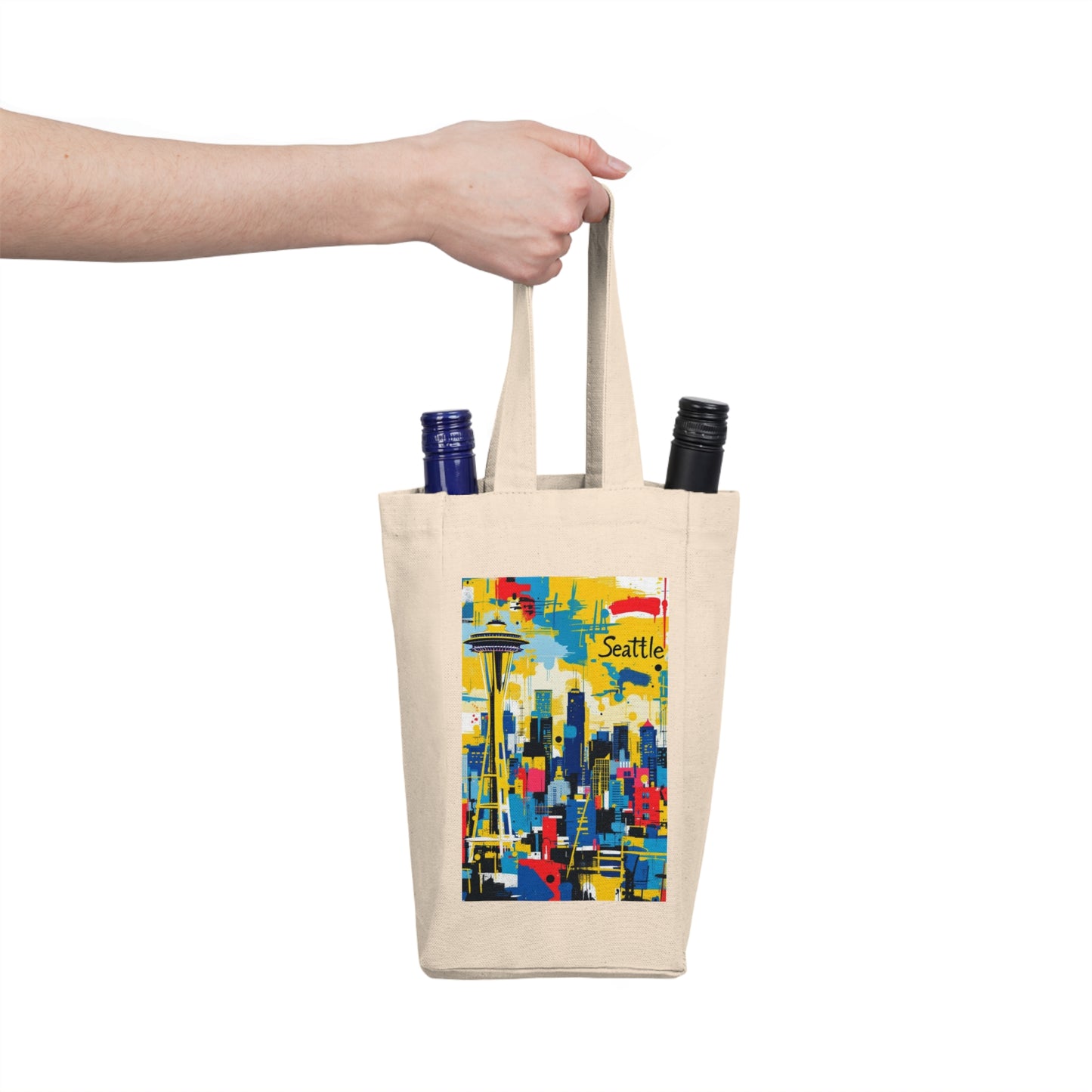 I.O.V-Seattle Double Wine Tote Bag