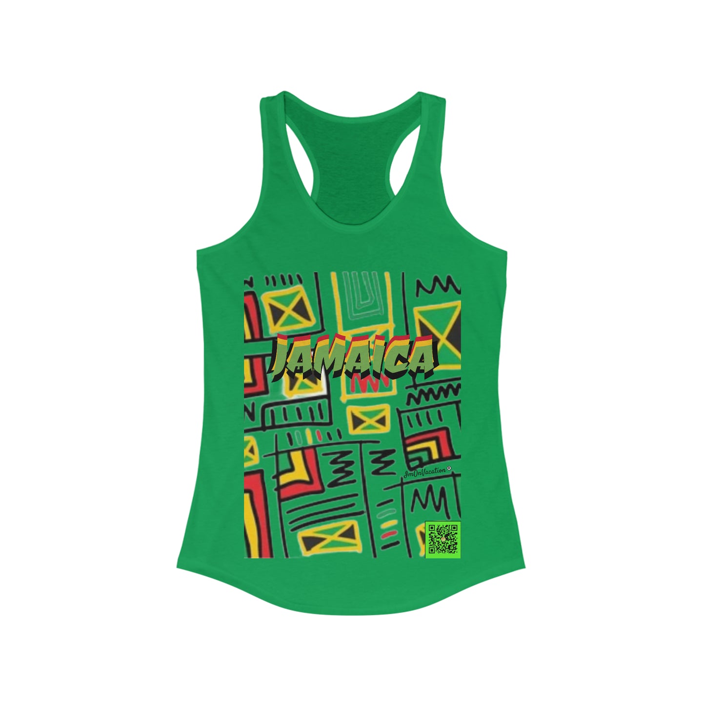 I.O.V-Jamaica Abstract Women's Ideal Racerback Tank