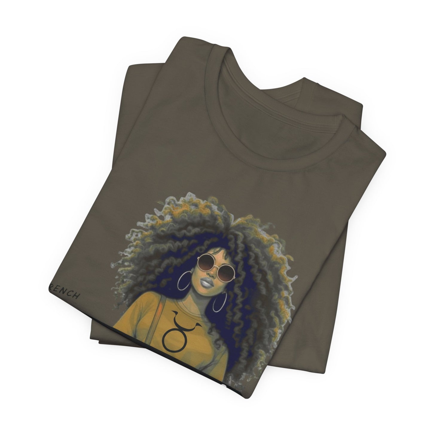 I.O.V-(Taurus) Voyage Avec Moi Afro Travel Girl Graphic Tee