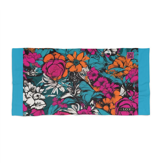 I.O.V-Vibrant Floral Beach Towel