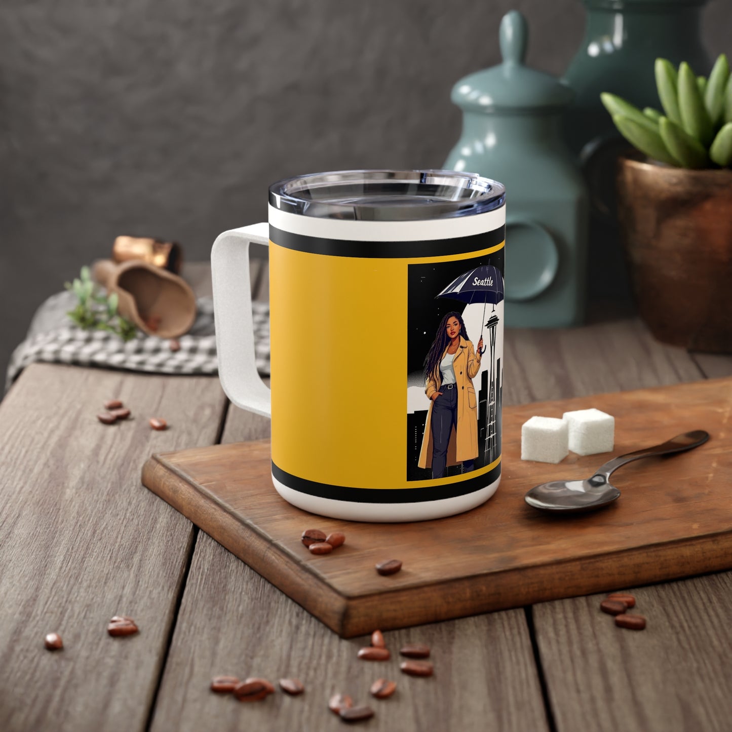 I.O.V-SeaSky Nightime Coffee Mug - Insulated 10oz