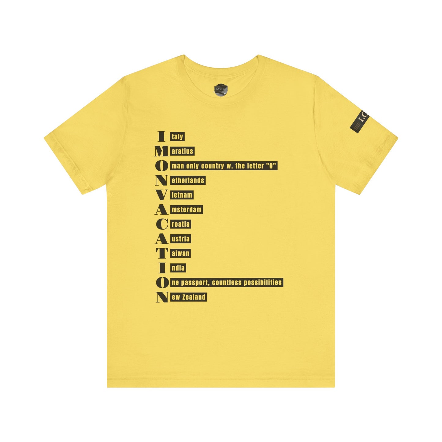 I.O.V— Minimal Text Graphic T-Shirt