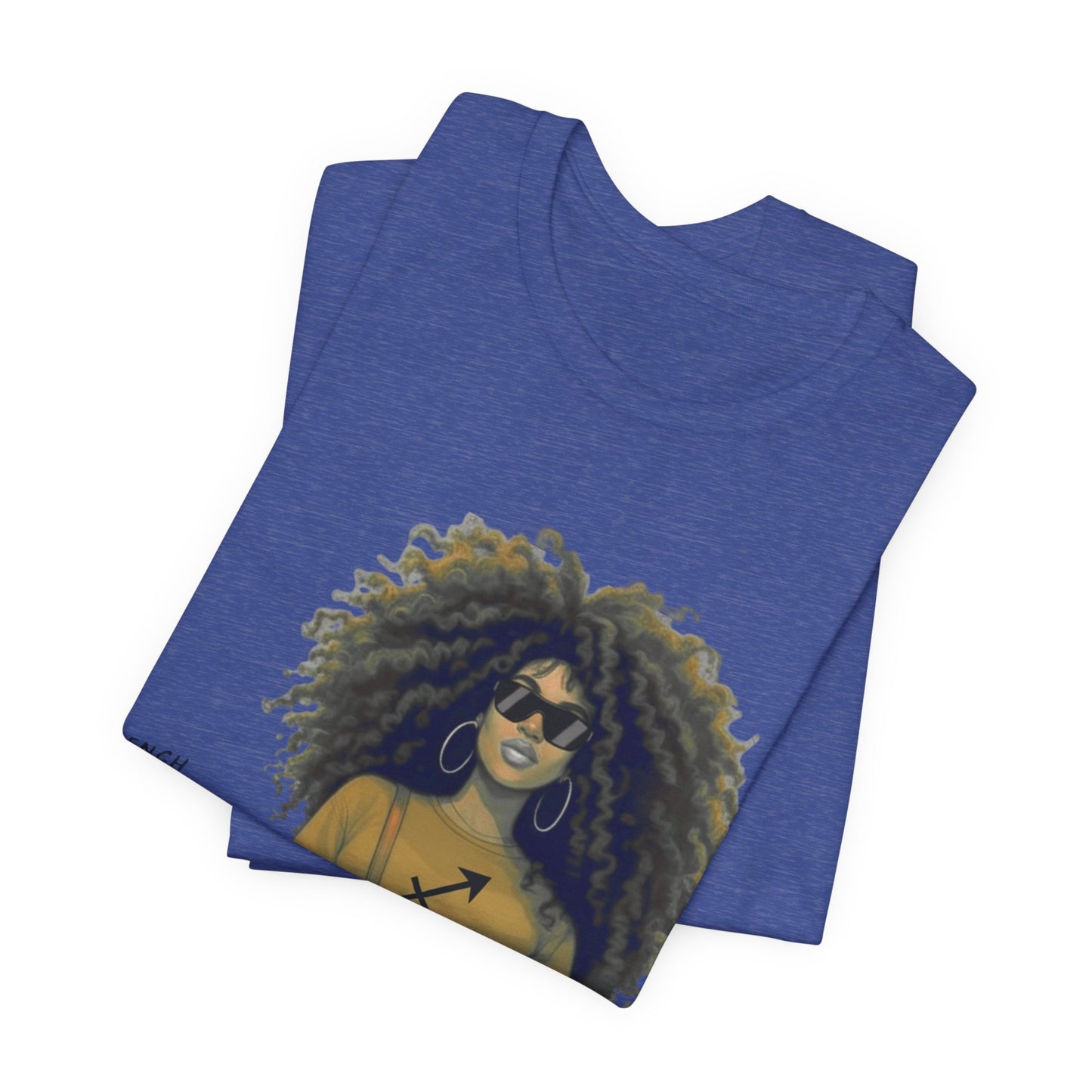 I.O.V-(Sagittarius) Voyage Avec Moi Afro Travel Girl Graphic Tee