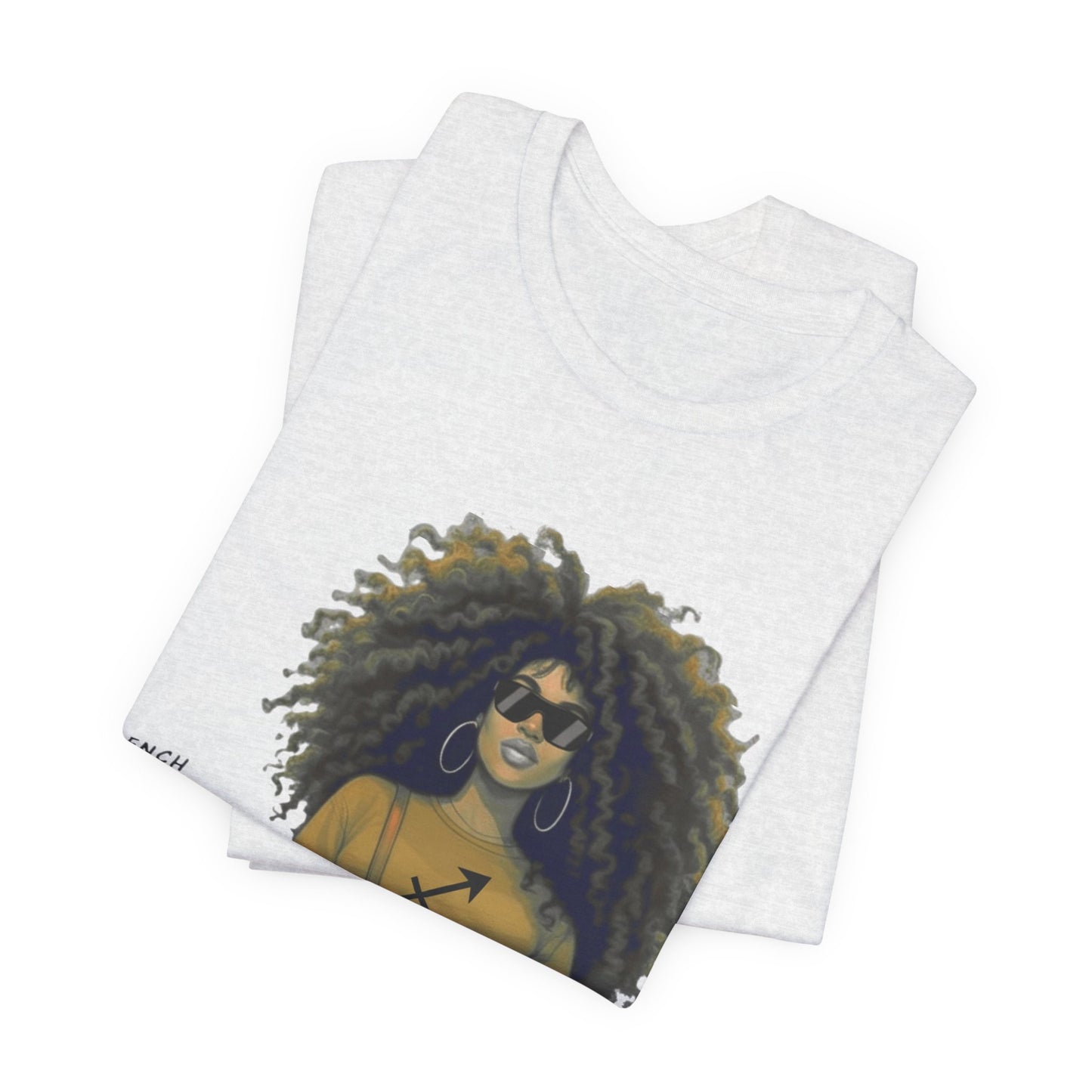 I.O.V-(Sagittarius) Voyage Avec Moi Afro Travel Girl Graphic Tee