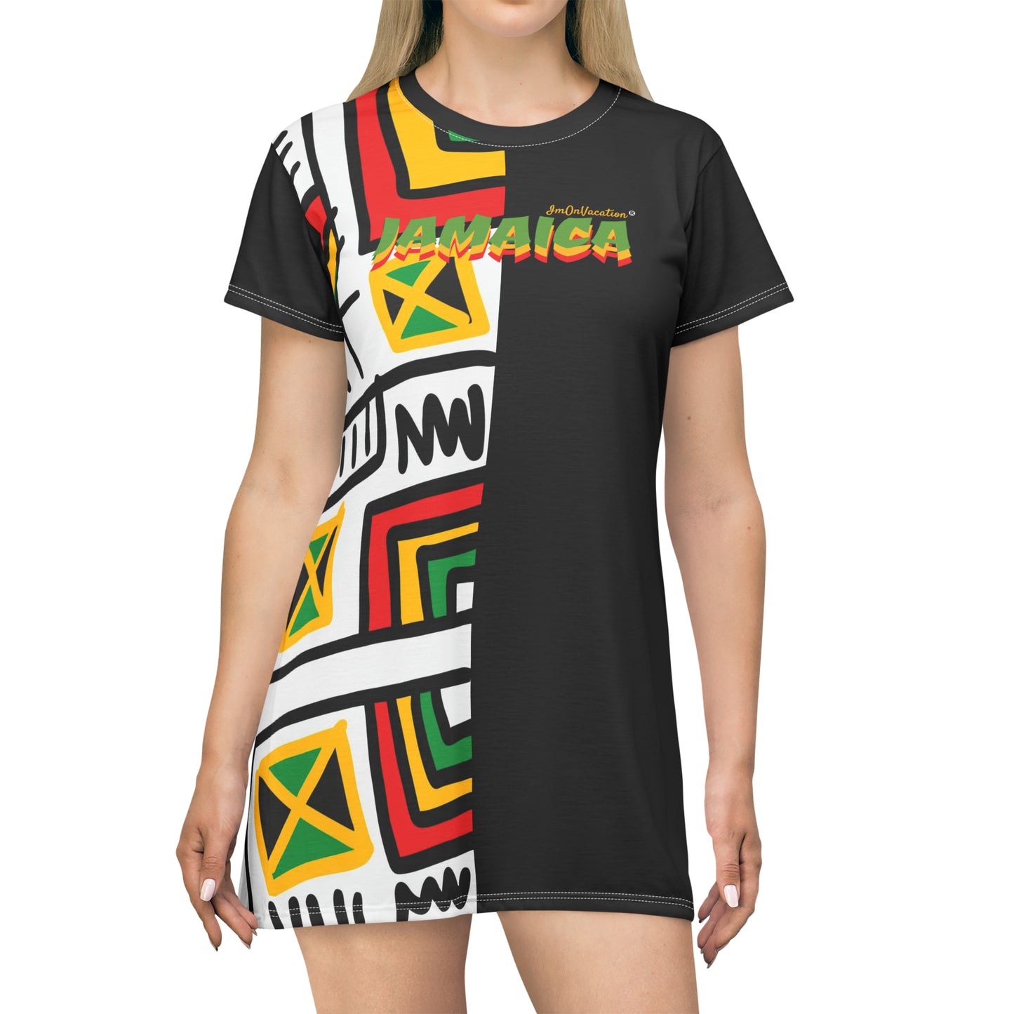 I.O.V-Jamaica Black T Shirt Dress