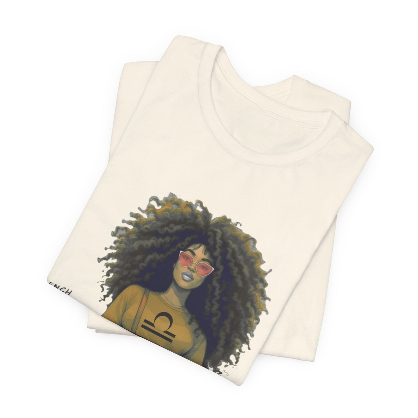 I.O.V-(Libra) Voyage Avec Moi Afro Travel Girl Graphic Tee