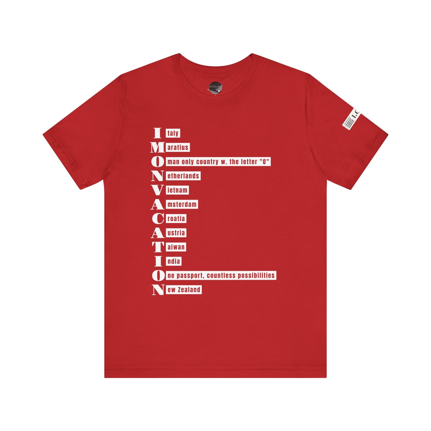 I.O.V— Minimal Text Graphic T-Shirt
