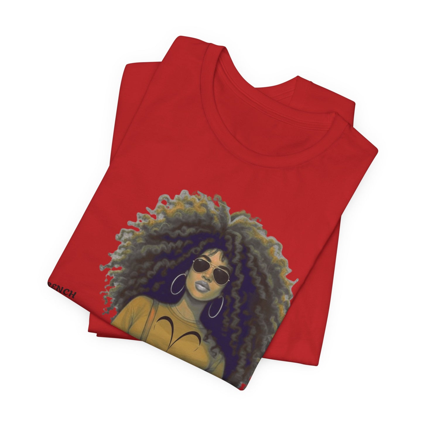 I.O.V-(Aries) Voyage Avec Moi Afro Travel Girl Graphic Tee