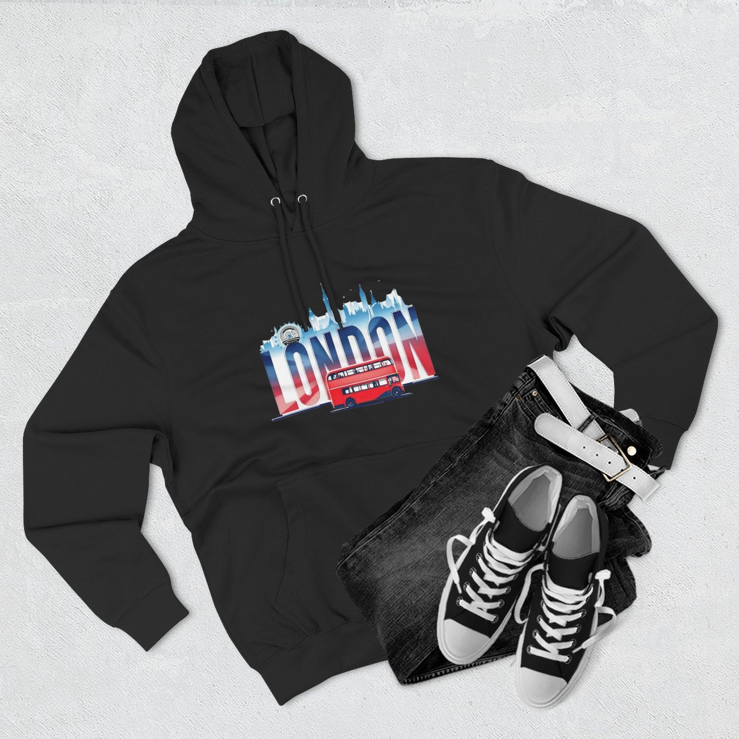 I.O.V-London (LHR) Vintage-Inspired Fleece Hoodie