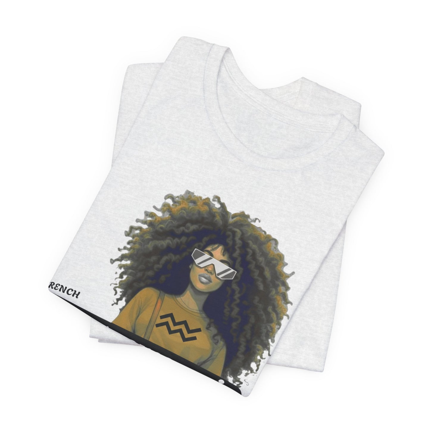 I.O.V-(Aquarius) Voyage Avec Moi Afro Travel Girl Graphic Tee