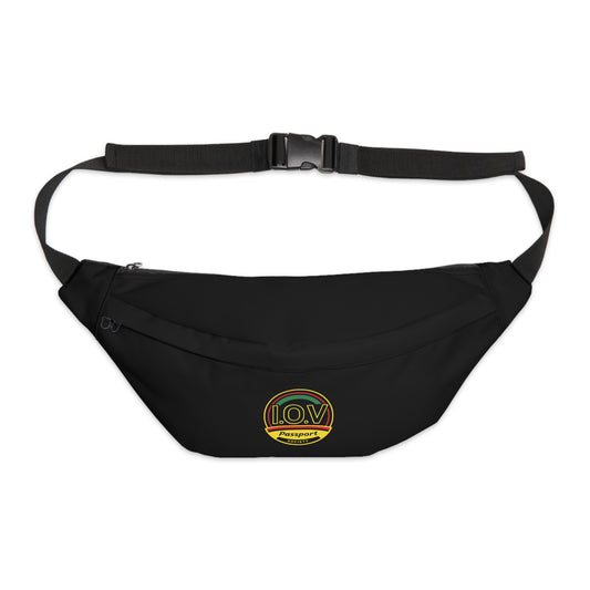 I.O.V-PS Black on Black Large Fanny Pack