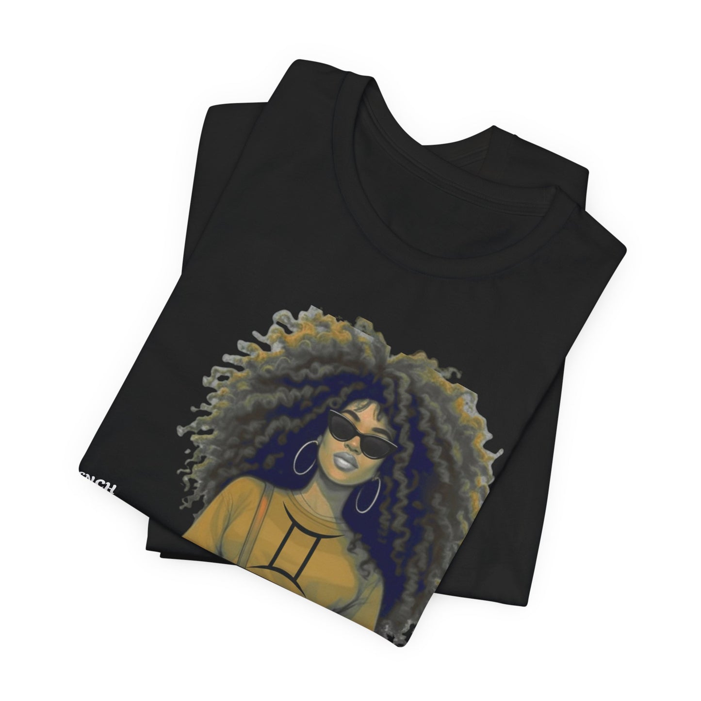 I.O.V-(Gemini) Voyage Avec Moi Afro Travel Girl Graphic Tee