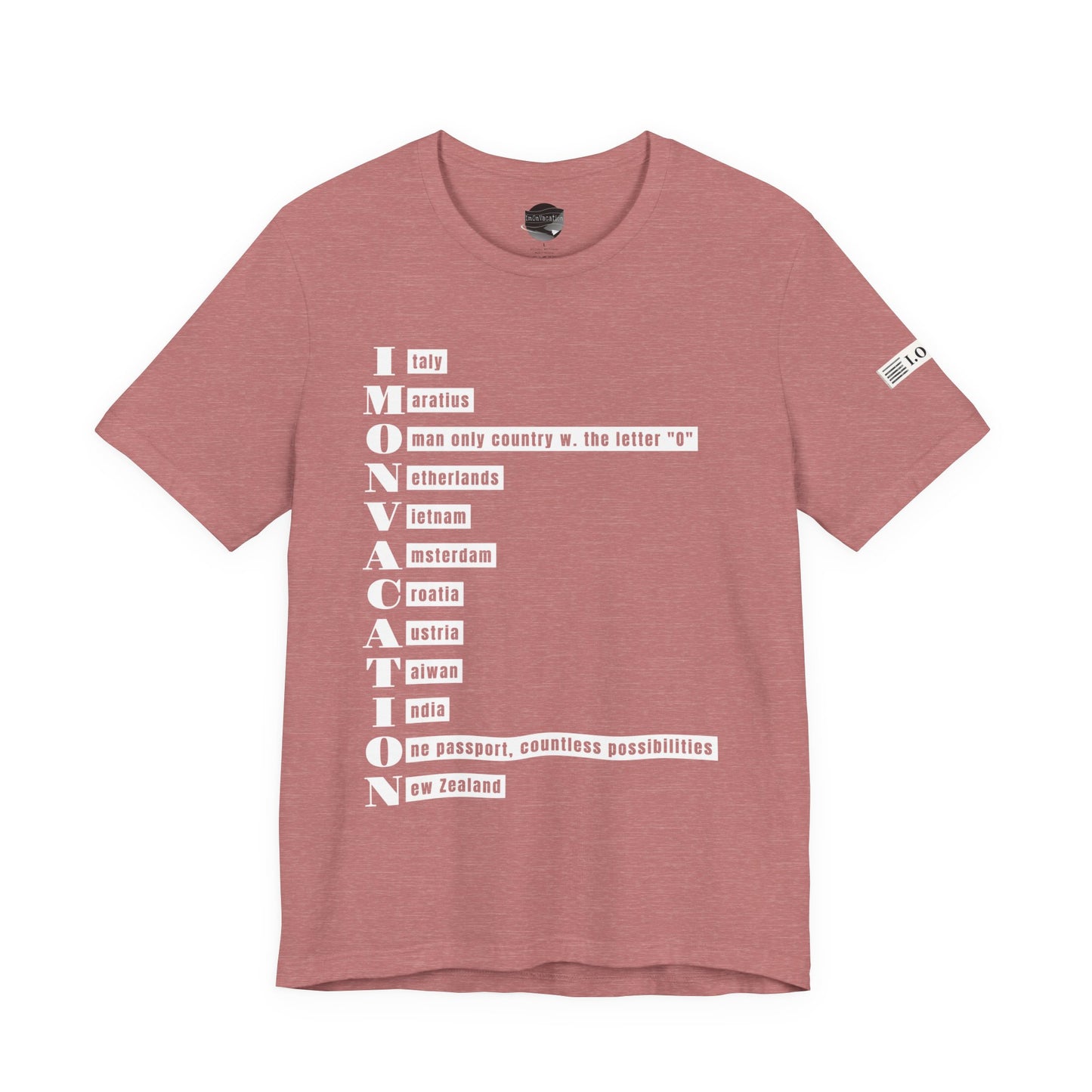 I.O.V— Minimal Text Graphic T-Shirt
