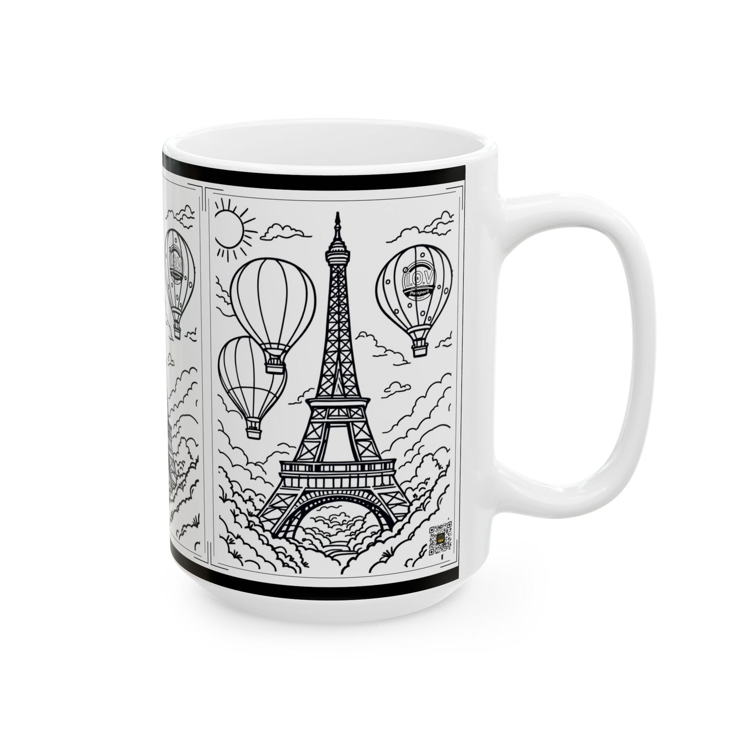 I.O.V-PS Paris (CDG) Ceramic Mug, (11oz, 15oz)