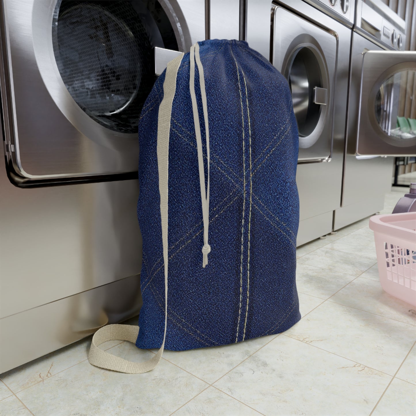 I.O.V- Blue Jean Skyline Laundry Bag