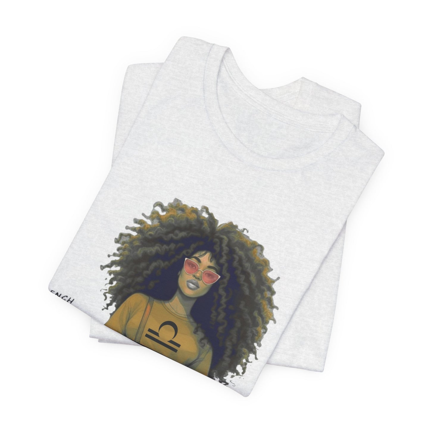 I.O.V-(Libra) Voyage Avec Moi Afro Travel Girl Graphic Tee