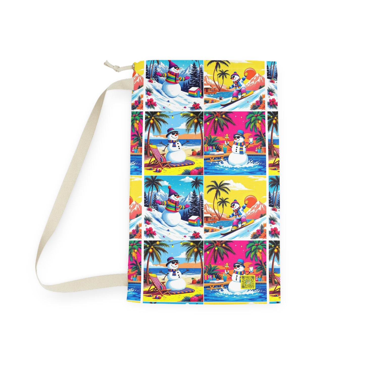 I.O.V- Festive Holiday Snowman Multi-use Bag